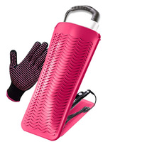Pochette de tapis en silicone résistant à la chaleur pochette de tapis de voyage fer plat fer à friser fer à lisser cheveux curling porte-outil pour cheveux chauds