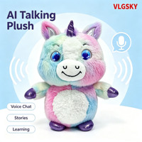 Boneka AI Plush Companion Bertenaga GPT dengan Obrolan Suara, Memori Percakapan, Mata LED Ekspresif, dan Respon Sentuh yang Lucu