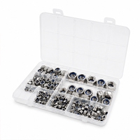 Écrous hexagonaux en acier inoxydable, 200 pièces, M2 M3 M4 M5 M6 M8 M10 M12, écrous autobloquants DIN985