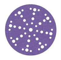 Disques abrasifs en céramique de 150 mm, couleur violette, 6 pouces, avec fixation auto-agrippante, pour l'automobile