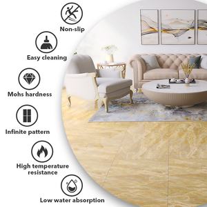 Revêtement <span class=keywords><strong>de</strong></span> sol moderne pour maison, carreaux <span class=keywords><strong>de</strong></span> céramique antidérapants en porcelaine <span class=keywords><strong>de</strong></span> 600x600, usines du Guangdong, 60*60cm pour la modernisation des pièces <span class=keywords><strong>de</strong></span> villa - Product Image 2