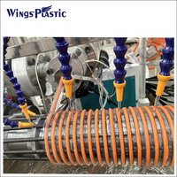 Machine de fabrication de conduits flexibles en PVC, ligne de production de tuyaux d'aspiration en PU, tuyaux de ventilation industriels en fil d'acier