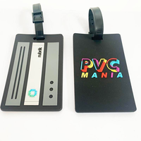 Étiquette de bagage personnalisée en PVC Pinshuo, fabriquée en Chine, avec motif et logo personnalisés, pour carte d'embarquement, imprimée en typographie
