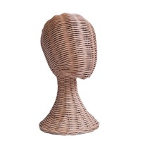 Nouveau présentoir créatif en rotin pour chapeaux avec support tête de mannequin pour lunettes et foulards, usage adulte, fabriqué en Chine
