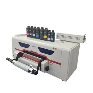 ZYJJ prezzo di fabbrica Roll to Roll UV DTF stampante per XP600 o TX800 3 testine di stampa equipaggiate con uv ab pellicole e inchiostro UV a LED UV