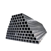 Tubo cuadrado y rectangular galvanizado por inmersión en caliente, tubo de acero galvanizado anticorrosión para ingeniería estructural