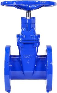 ประตูน้ำเหล็กดัดแบบมีหน้าแปลน DN100 PN16 พร้อมก้านแบบยืดหยุ่นและซีลนุ่ม - Product Image 5