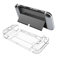 Funda protectora antideslizante para Nintendo Switch, funda transparente de PC para mando de juegos Oled, venta al por mayor de fábrica