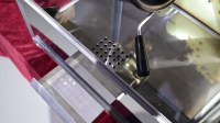 Nouvelle machine à popcorn rouge avec boîte lumineuse, chariot commercial, popper en acier inoxydable certifié CE, 1300W, capacité de 8oz, haut rendement, cinéma