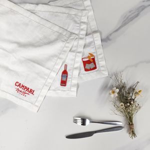 Serviettes de cocktail en lin français pur mariage rose bleu brûlé <span class=keywords><strong>orange</strong></span> vert beige blanc serviettes en lin personnalisées linge de table - Product Image 3