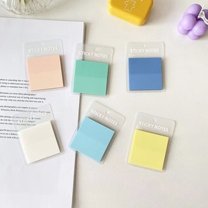 Blocs-notes adhésifs transparents de couleur unie, autocollants amovibles, taille et couleur personnalisables pour - Product Image 1