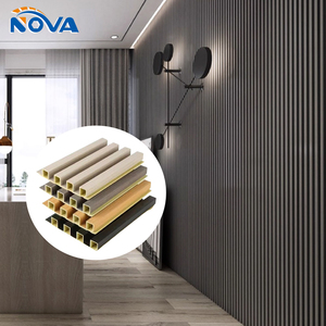 Panneau mural WPC imperméable ignifuge non toxique Conception graphique pour la rénovation moderne de la maison, du bureau et du commerce - Absorption acoustique - Product Image 2