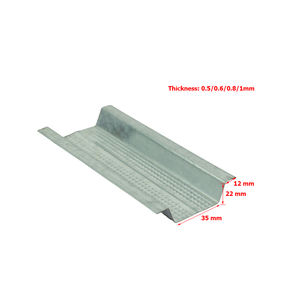 Perfiles de Acero Galvanizado para Estructuras Metálicas, Canales Omega/U para Paneles de Yeso, Resistentes al Agua, al Fuego y Duraderos - Product Image 4