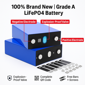แบตเตอรี่ลิเธียมไอออนแบบแท่งปริซึม 8000 รอบการใช้งาน 280Ah LiFePO4 3.2V รุ่น LF280K 3.2V 280Ah 3.2v 280ah 280ah Lifepo4 3.2v 50ah 100ah 23 - Product Image 2