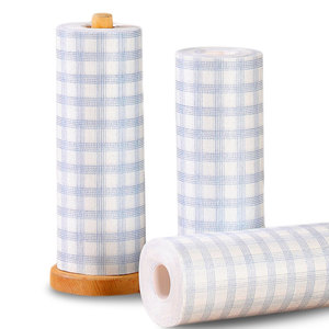 Modern Lazy Rags Non-woven Fabric Strong Water & Oil Absorption Multipurpose Kitchen Cleaning Cloth <b>Roll</b> Rag 11'' x11" - Product Image 6