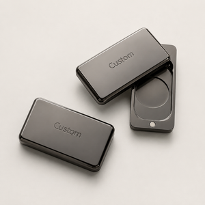 Contenant de Cologne Solide Rectangulaire Fin Portable et Rechargeable, Emballage de Parfum <span class=keywords><strong>Vide</strong></span> Métallique à Coulisse pour la <span class=keywords><strong>Poche</strong></span> - Product Image 1