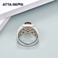 Zultanite Edelsteen Ringen voor Mannen Solitaire 925 Sterling Zilver Gemaakt Kleurverandering Ovaal Geslepen Diaspore Ring Geschenken Fijne Sieraden