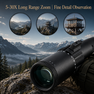 TYPHON 5-30X50SFIR FFP Tactical Spotting Scope Aluminum Alloy Red <b>Illumination</b> Etched Glass Long Range Hunting Waterproof - Product Image 4