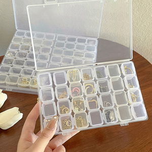 Caja Organizadora de 28/56 Compartimentos, Pequeña Caja de Plástico Transparente <span class=keywords><strong>para</strong></span> Guardar Cuentas de Bordado, Contenedor <span class=keywords><strong>para</strong></span> Pintura, <span class=keywords><strong>Joyería</strong></span> <span class=keywords><strong>y</strong></span> Herramientas de Nail Art - Product Image 5