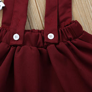 Offre Spéciale Vente en Gros Nouveaux Ensembles de Vêtements pour Enfants : Barboteuse en Dentelle et Robe Rouge à Longue Traîne - Product Image 6