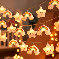 Weihnachtssterne Wolken Regenbogen Dekorative Himmel-Lichterketten Kindergeburtstage Raumdekoration Stimmungsbeleuchtung