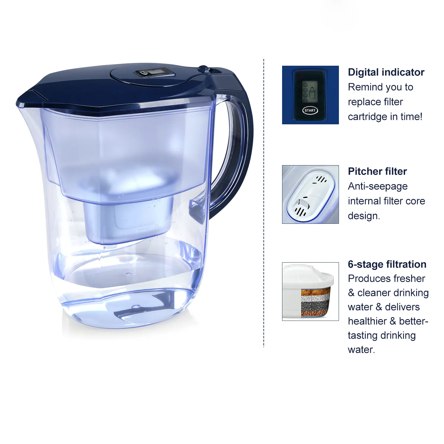 Best home water filter pitcher with indicator minerals alkaline water filter pitchers for drinking water