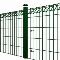 Toptan ucuz fiyat sıcak daldırma galvanizli üçgen bükme kaynaklı metal haddelenmiş üst BRC tel örgü çit
