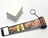 Porte-clés personnalisé en forme de cassette de film, modèle DIY 520, compatible Kodak Fuji Film, vente en gros en stock