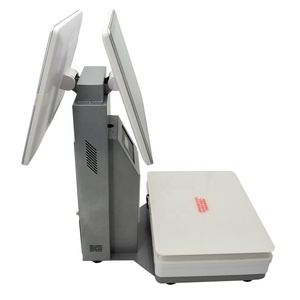 Высокопроизводительный 15,6 дюймов двойной экран <span class=keywords><strong>POS</strong></span> весы Встроенный термопринтер Alcas весы для взвешивания PC Розничная торговля <span class=keywords><strong>POS</strong></span> для супермаркета - Product Image 3