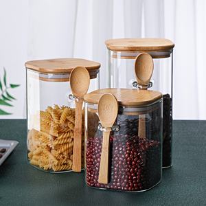 Grands bocaux de stockage en verre avec couvercles hermétiques Contenants alimentaires en vrac de grande capacité pour restaurant cuisine Deli Présentoir de bonbons - Product Image 2