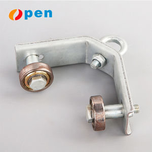 Polea de carril de ángulo de rodillo de tracción de rodamiento de cable de acero deslizante de diseño moderno ajustable para rodillo colgante de puerta de garaje - Product Image 2