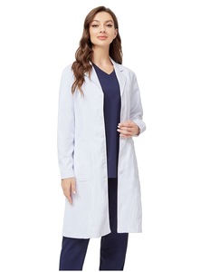 Venta al por mayor bata de laboratorio blanca ropa de trabajo para hombres y mujeres Taller de alimentos medicina cantina Hospital enfermera uniforme médico bata de laboratorio - Product Image 3
