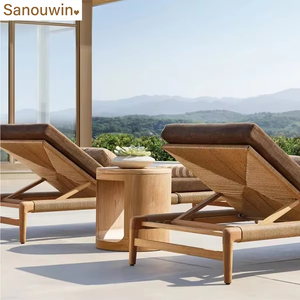 न्यूनतम डिजाइन बाहरी टैक चेज़ लाउंज कुर्सी अवकाश विला होटल स्विमिंग पूल - Product Image 1