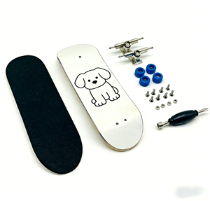 Vente en gros de fingerboards en bois personnalisés, ensemble complet de <span class=keywords><strong>mini</strong></span>-skateboards pour doigts, <span class=keywords><strong>jouet</strong></span> pour cadeaux promotionnels - Product Image 2