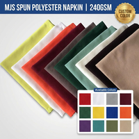 Serviette en polyester MJS au design classique et finition douce de luxe pour la planification d'événements