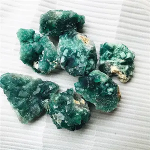 Cristal naturel de haute qualité, quartz brut, de fluorite vert brut, arc-en-ciel, pierres minéraux, vente en gros,