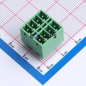 DB2EVHBG-3.5-2*4P-GN Plug-in Terminal Block Through hole,P=3.5mm Connector Board-to-Board / Socket Closed Snap Fixing 2x4P 3.5mm - Product Image 1