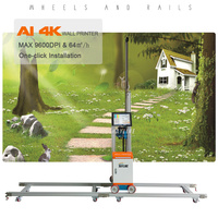 Impresora de Pared Inteligente con IA, 4K, con Ruedas, Impresora Vertical de Inyección de Tinta UV para Exteriores