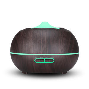 Humidificador ultrasónico creativo de 400 ml con diseño de madera, difusor de aroma para uso en el hogar y la oficina, con temporizador y luz LED. - Product Image 3