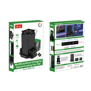 Support de refroidissement RVB multifonctionnel <span class=keywords><strong>X</strong></span> <span class=keywords><strong>Box</strong></span> pour <span class=keywords><strong>Console</strong></span> <span class=keywords><strong>X</strong></span> <span class=keywords><strong>Box</strong></span> Series <span class=keywords><strong>X</strong></span> Station de charge à double contrôleur avec batterie - Product Image 6