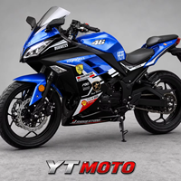Moto sportive d'occasion 200cc, moteur monocylindre, moto de course Ninja
