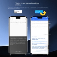 Tarjeta Traductora Inteligente con IA de Modelo Grande T1, Opciones OLED, Grabación Magnética, Transferencia, Conversación Global con un Solo Botón