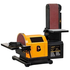 900W Metal Polishing Belt Disc Sander Woodworking Bench Sanding Machine 220V Industrial Profession <b>Adjustable</b> <b>Table</b> Belt Sander - Product Image 1
