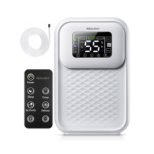 Factory1.5L <b>Dehumidifier</b> Dryer Machine Basement for Home Closet Air LED UV Light Remote Controller Mini Moisture Absorber Moistu - Product Image 1