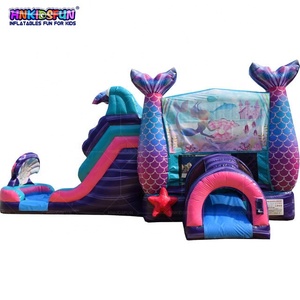 Cầu Trượt Nước Kết Hợp Lâu Đài Nhảy Nàng Tiên Cá Bơm Hơi Khổng Lồ Thương Mại - Product Image 6