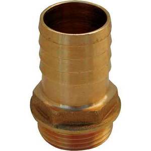 CONNECTEUR DE SUPPORT EN CAOUTCHOUC DE TYPE «ROMA» EN LAITON-3/4X20 Coupleur sanitaire de tuyau en PVC à surface lisse Filetage NPT/BSP PN16 Pression - Product Image 1
