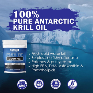 OEM Antarktika Krill Yağı Yumuşak Kapsül Şeklinde Omega 3 EPA, DHA, Astaksantin Fosfolipit Takviyesi, Kemik ve Eklem Desteği İçin - Product Image 4