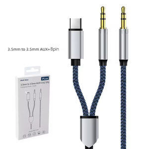 อะแดปเตอร์<span class=keywords><strong>เสียง</strong></span> USB C เป็น 3.5 มม. แบบ 2 in 1 รุ่นใหม่ ปี 2026 ชนิด Type C เป็นช่องเสียบหูฟัง <span class=keywords><strong>Aux</strong></span> พร้อม Dongle HiFi DAC <span class=keywords><strong>สาย</strong></span>อะแดปเตอร์ <span class=keywords><strong>Aux</strong></span> แบบไนลอน - Product Image 5