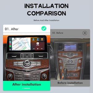 เครื่องเล่นมัลติมีเดียในรถยนต์ Android 14 พร้อมวิทยุ CarPlay ระบบนำทาง GPS 4G WiFi สำหรับรถยนต์ Nissan Patrol Armada Y62 Infiniti QX80 ปี 2011-2022 - Product Image 6