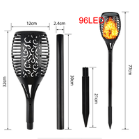 Lampes torches solaires HD888 pour la décoration extérieure du jardin